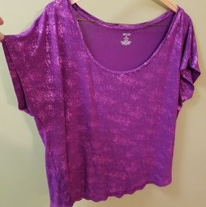 Purple shimmer top